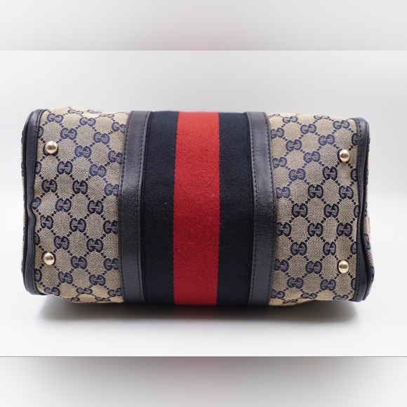 ❌️❌️SOLD❌️❌️BK23 💖 GUCCI GG Monogram Vintage Web Boston - Picture 13 of 16